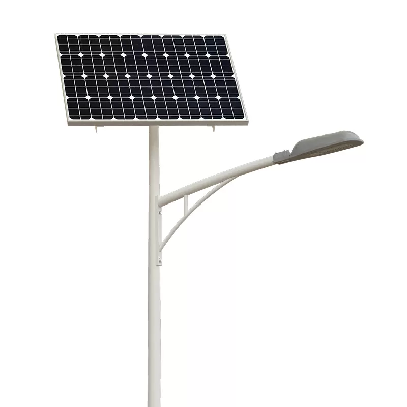 Lampadaire solaire deux-en-un