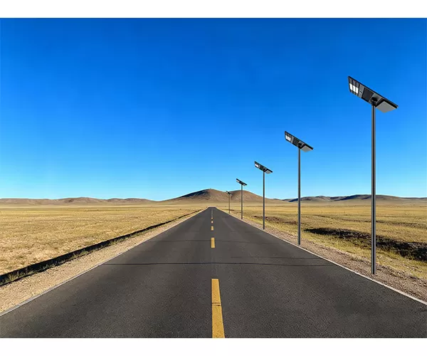 lampadaire solaire tout-en-un Brett