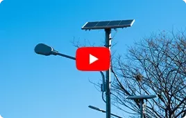 Design simple de lampadaire solaire tout-en-deux
