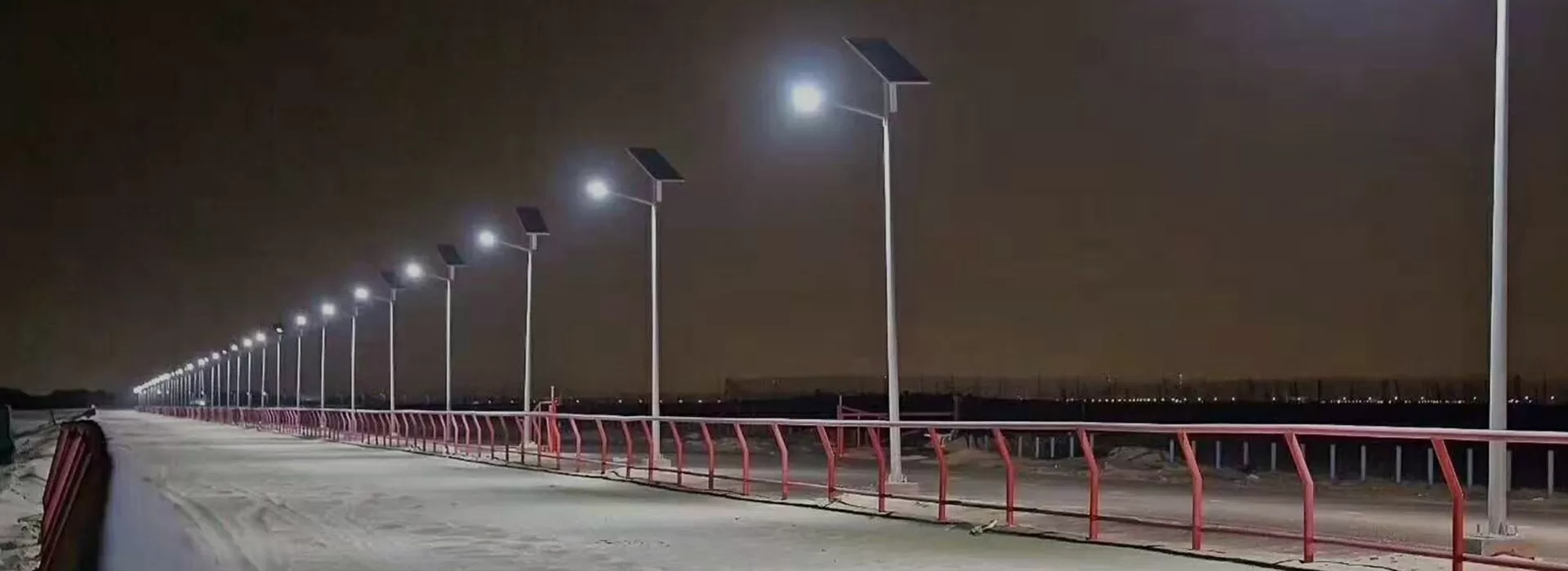 Application de lampadaire solaire