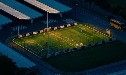 Éclairage des terrains de sport